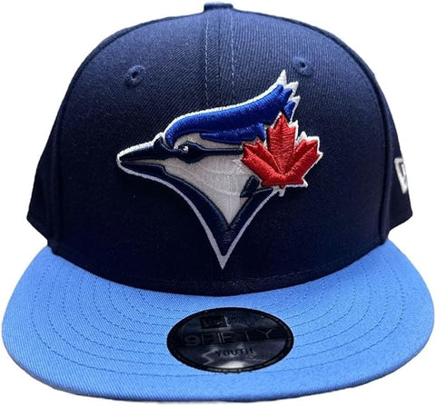 New Era Youth 9FIFTY MLB Toronto Blue Jays Alternate Snapback Hat - Navy/Light Blue