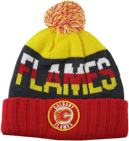 American Needle NHL Calgary Flames Shinny Two Alternate Cuffed Knit Hat