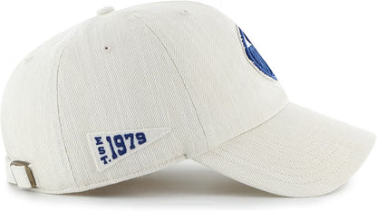 '47 NHL Edmonton Oilers Slub Twill Clean Up Adjustable Cap - White