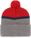 47 NHL Montreal Split Shadow Cuff Pom Knit - Grey/Red