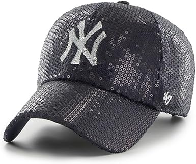 47 MLB New York Yankees Dazzle Trucker Adjustable Cap - Black