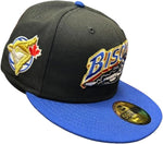 New Era 59FIFTY MiLB Buffalo Bisons with Toronto Blue Jays Fitted Hat - Black/Royal Blue
