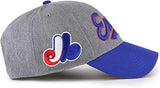 47 MVP MLB Montreal Expos Granite Script Adjustable Hat - Grey/Blue