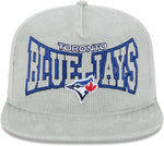 New Era Golfer MLB Toronto Blue Jays Corduroy Adjustable Snapback Hat - Grey