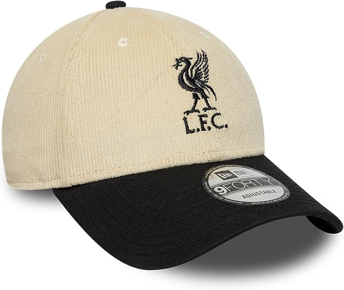 New Era 9FORTY EPL Liverpool FC Corduroy Core Adjustable Hat - Beige/Black