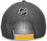 Fanatics NHL Pittsburgh Penguins Authentic Pro Adjustable Trucker Hat - Grey