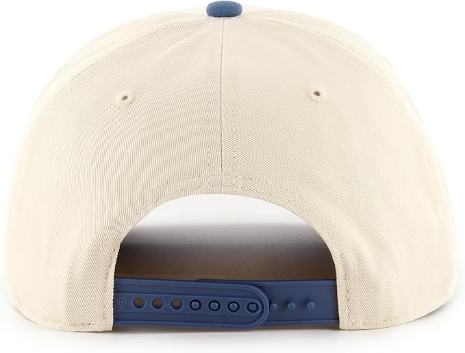 '47 Hitch MLB Toronto Blue Jays Cooperstown 1977 Logo Two-Tone Adjustable Snapback Hat - Beige/Blue