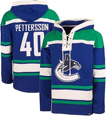 '47 NHL Vancouver Elias Pettersson Player Lacer Hoodie - Blue