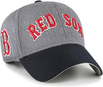 '47 MLB Boston Red Sox Granite Script MVP Snapback Hat - Grey/Black