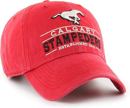 47 Clean Up CFL Calgary Stampeders Vernon Adjustable Hat - Red