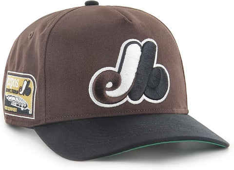 47 Hitch Sure Shot MLB Montreal Snapback Hat - Dark Chocolate