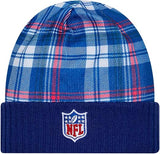 New Era Men's NFL New York Giants Sideline Statement Cuffed Knit Hat- Blue