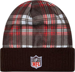 New Era Men's NFL Cleveland Browns Sideline Statement Cuffed Knit Hat- Brown