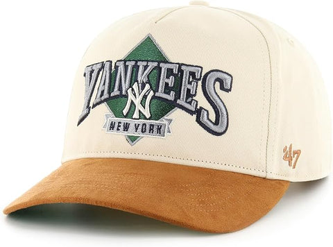 '47 MLB New York Yankees The Diamond Hitch Adjustable Snapback Hat - Cream
