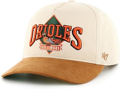 '47 MLB Baltimore Orioles The Diamond Hitch Adjustable Snapback Hat - Cream