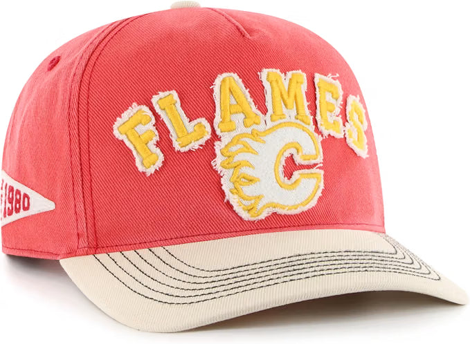 47 NHL Calgary Flames Calderwood Hitch RF Adjustable Snapback - Red/White