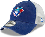 New Era MLB Toronto Blue Jays The League Alternate 4 9FORTY Velcro Adjustable Hat - Navy/Light Blue