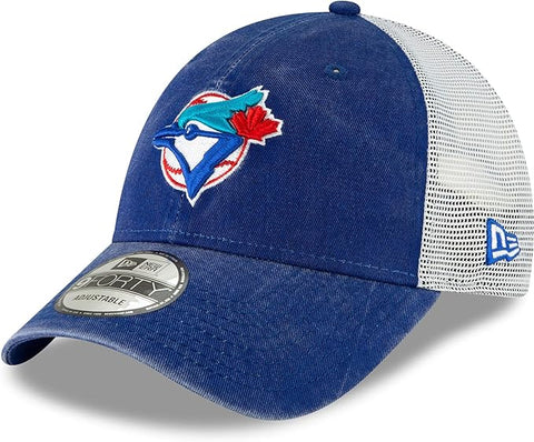 New Era MLB Toronto Blue Jays The League Alternate 4 9FORTY Velcro Adjustable Hat - Navy/Light Blue