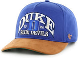 47 NCAA Duke Blue Devils Break Wood Suede Hitch Adjustable Snapback Hat - Blue
