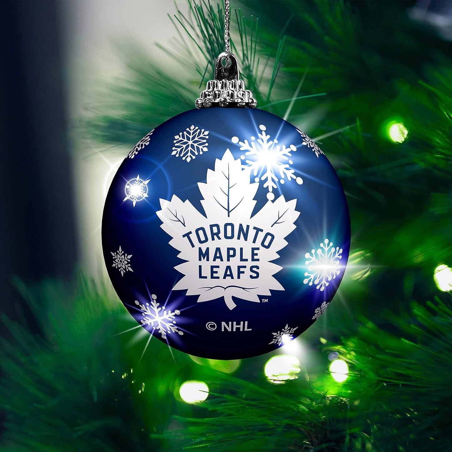 NHL Toronto Maple Leafs Light Up Shatterproof Ornament - Pack of 2