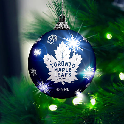 NHL Toronto Maple Leafs Light Up Shatterproof Ornament - Pack of 2