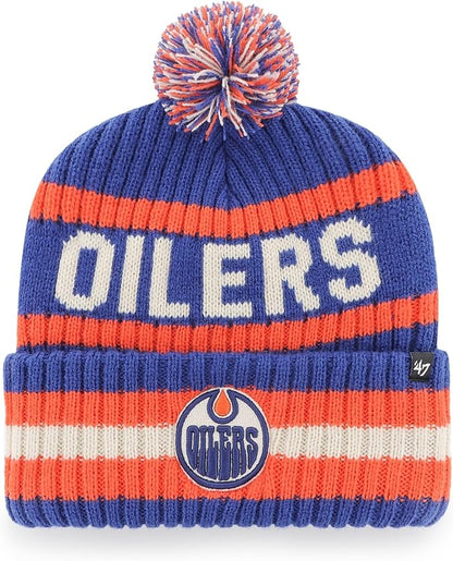47 NHL Edmonton Oilers Bering Cuff Knit Beanie - Blue/Orange