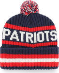 '47 New England Bering Cuffed Knit Hat with Pom - Navy