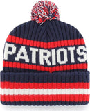 '47 New England Bering Cuffed Knit Hat with Pom - Navy