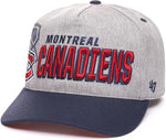 47 NHL Montreal Overshadow Hitch Adjustable Snapback Hat - Grey/Blue