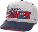 47 NHL Montreal Overshadow Hitch Adjustable Snapback Hat - Grey/Blue