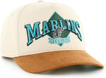 '47 MLB Miami Marlins The Diamond Hitch Adjustable Snapback Hat - Cream
