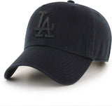 '47 Brand MLB Los Angeles Dodgers Clean Up Cap - Black on Black