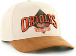 '47 MLB Baltimore Orioles The Diamond Hitch Adjustable Snapback Hat - Cream