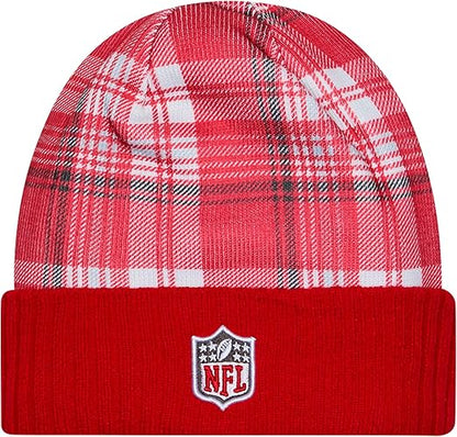 New Era Men's NFL Tampa Bay Buccaneers Sideline Statement Cuffed Knit Hat- Red