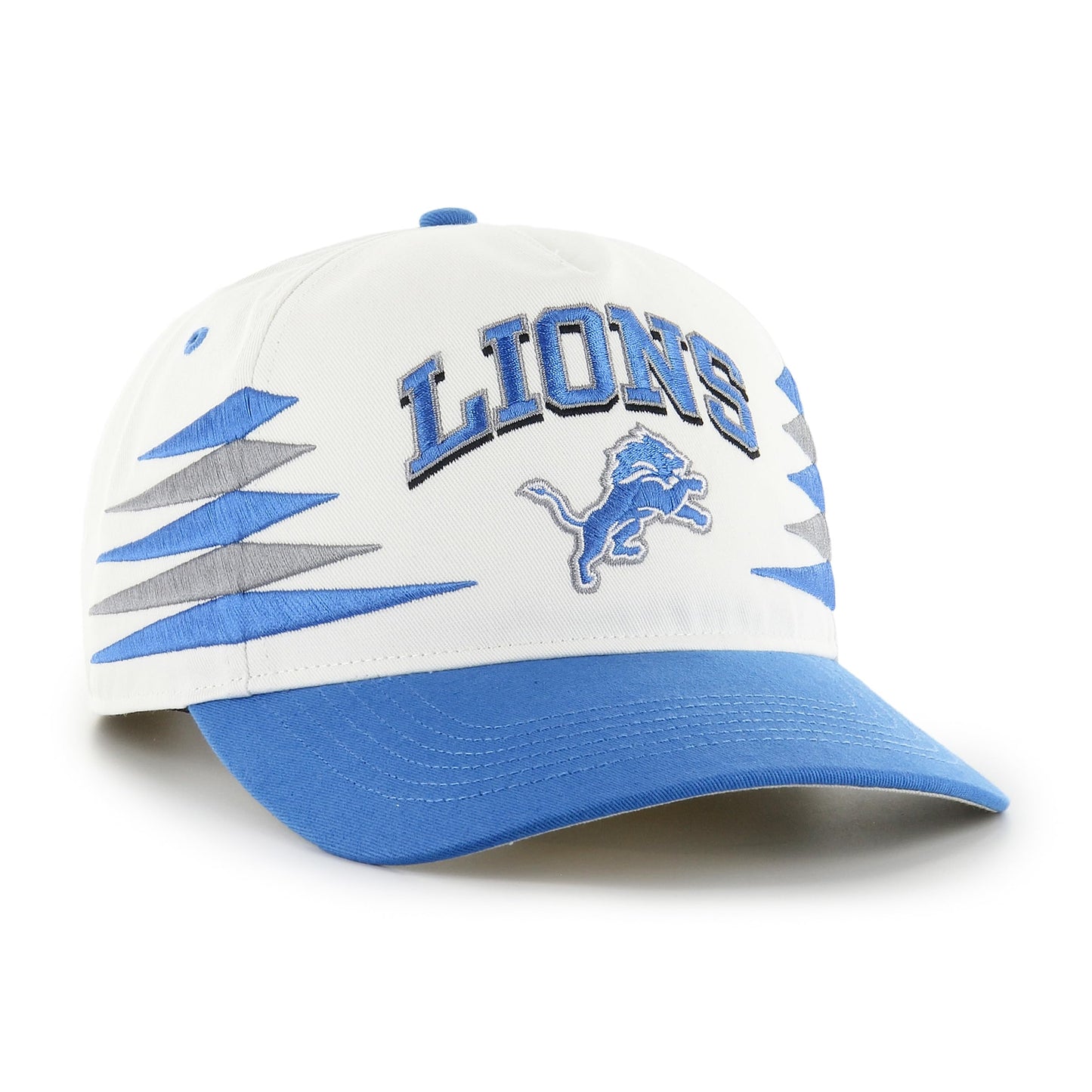 47 NFL Detroit Lions Diamond Hitch RF Adjustable Snapback Hat - White