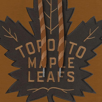 Bulletin NHL Toronto Maple Leafs Express Twill Tonal Dune Logo Hoodie - Tan Brown