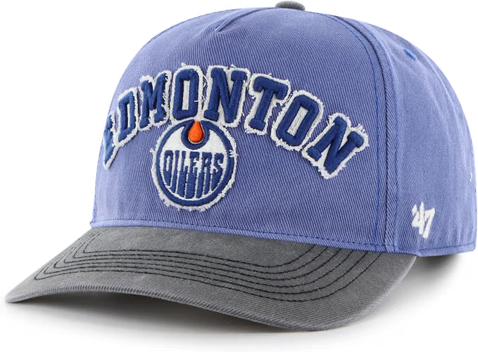 47 NHL Edmonton Oilers Calderwood Hitch RF Adjustable Snapback - Blue/Black