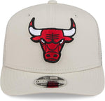 New Era NBA Boston Celtics Canvas 9SEVENTY Trucker Stretch-Snap Adjustable Hat - Cream (Copy)