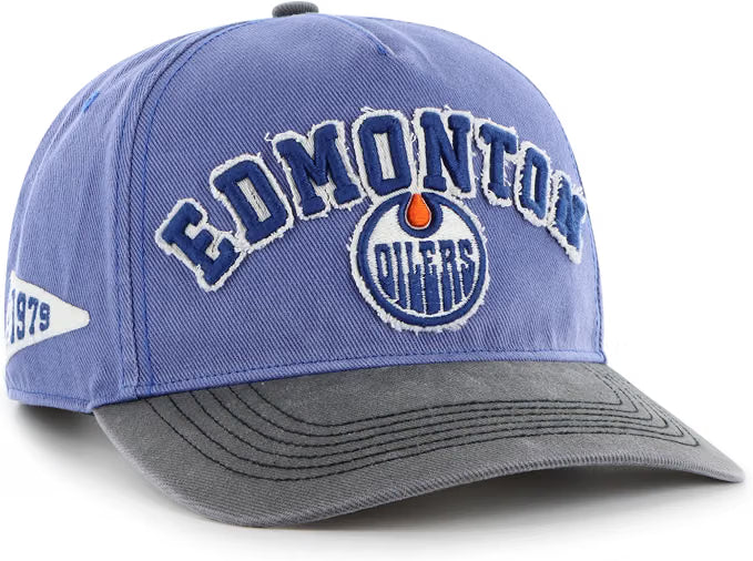 47 NHL Edmonton Oilers Calderwood Hitch RF Adjustable Snapback - Blue/Black