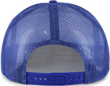 47 Brand Trucker MLB Toronto Blue Jays Cooperstown Wax Pack Express Foam Trucker Mesh Back Adjustable Hat - Blue/White