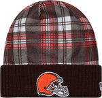 New Era Men's NFL Cleveland Browns Sideline Statement Cuffed Knit Hat- Brown