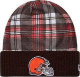 New Era Men's NFL Cleveland Browns Sideline Statement Cuffed Knit Hat- Brown