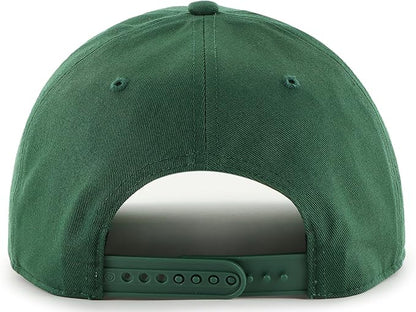 47 NCAA Michigan State Spartans Break Wood Suede Hitch Adjustable Snapback Hat - Green/Brown