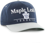 '47 NHL Toronto Maple Leafs Super Hitch Adjustable Snapback Hat - Navy/Grey
