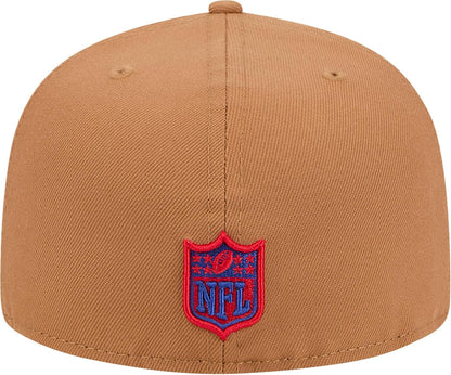 New Era NFL Buffalo Bills Color Pack 59FIFTY Fitted Hat with Side Patch - Tan