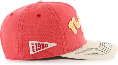 47 NHL Calgary Flames Calderwood Hitch RF Adjustable Snapback - Red/White