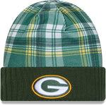 New Era Men's NFL Green Bay Packers Sideline Statement Cuffed Knit Hat- Green