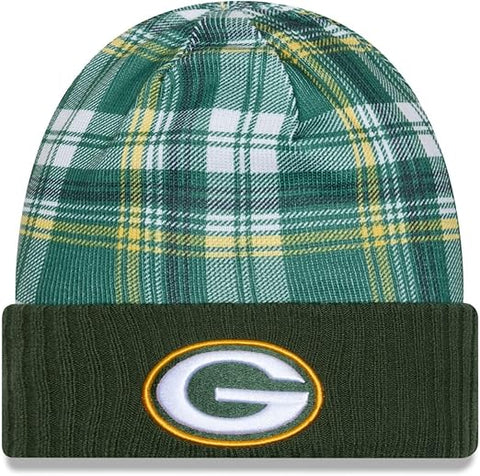 New Era Men's NFL Green Bay Packers Sideline Statement Cuffed Knit Hat- Green
