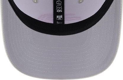 New Era NBA Miami Heat Canvas 9SEVENTY Trucker Stretch-Snap Adjustable Hat - Cream
