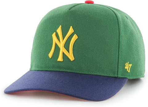 '47 MLB New York Yankees Yacht Club Hitch Adjustable Snapback Hat - Green/Navy